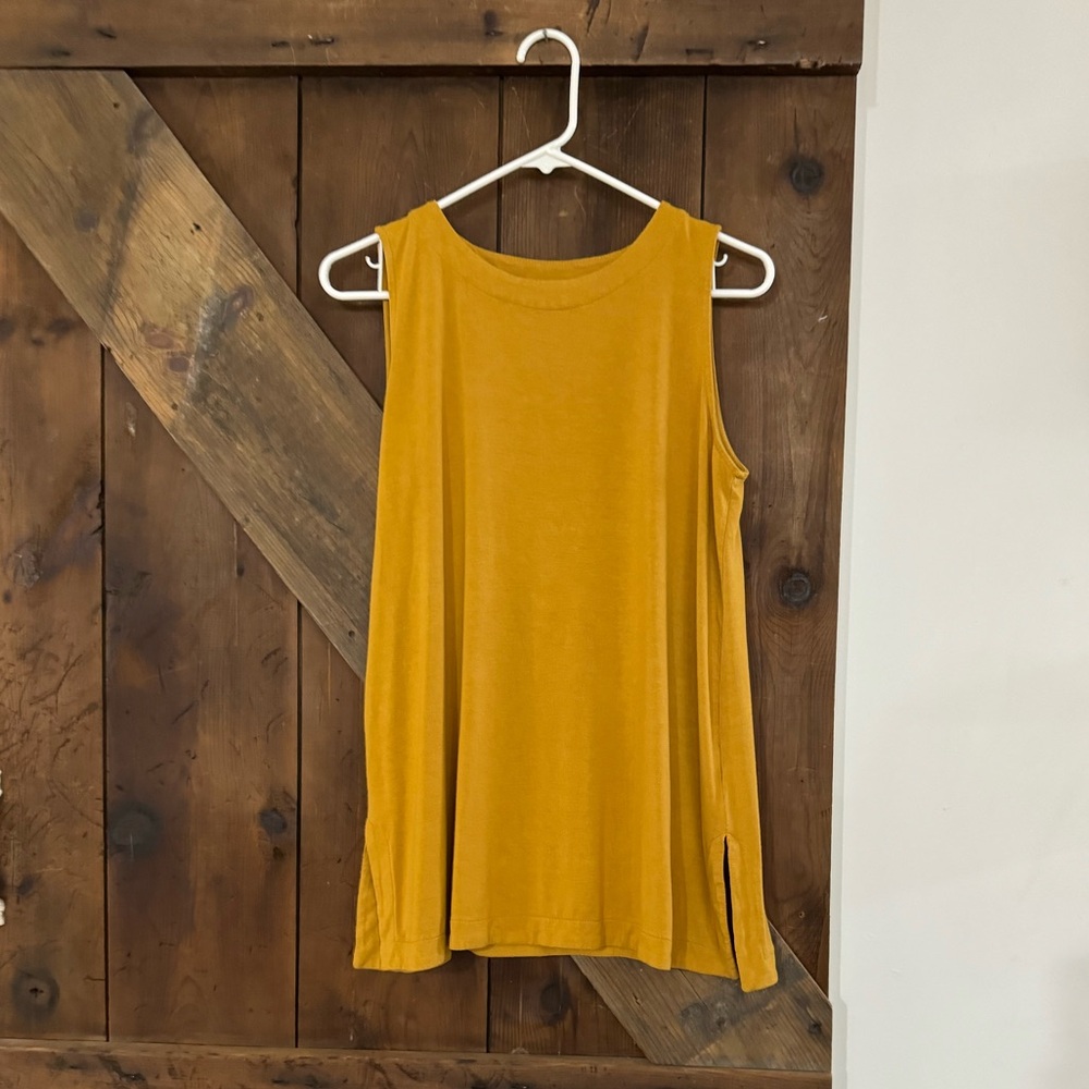 J. Jill Yellow Ochre Sleeveless Top